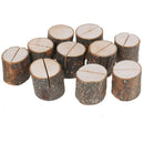 10pcs/lot Wood Pile Photo Natural Tree Stump Shape Clip Stand Party DecoratiFT