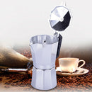 Moka Pot Aluminum Coffee Maker Stainless Steel Pot Cafe Shop Handmade 9 Cups