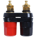 10 x Dual Cable Banana Plug Terminal Binding Post Power Amp Black + Red
