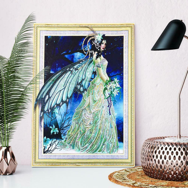5D DIY Special-shaped Diamond Painting Fairy Cross Stitch Embroidery Mosaic