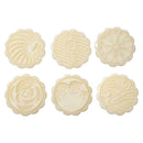 Ice Mooncake Mold Flowers Print Hand Press Cake Decor Festival Baking Tool