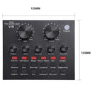 V8 Audio USB Headset Microphone Webcast Live Mixing Sound Multiple Card for PC