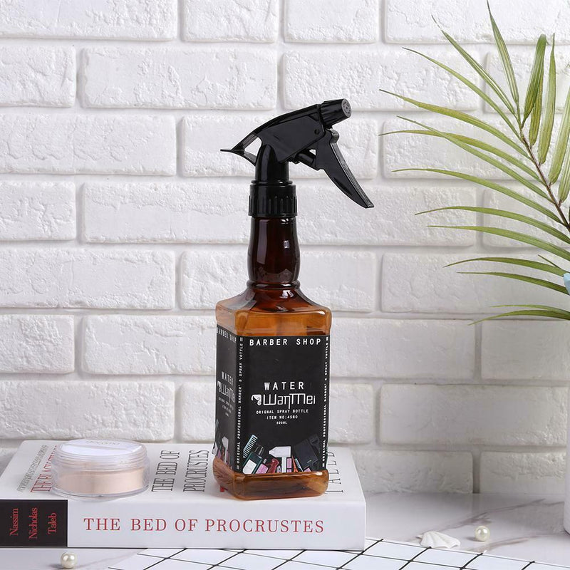 500mL Hairdressing Spray Bottle Refillable Mist Bottles Salon Tools (Brown) A
