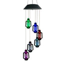 Hanging Wind Chimes Solar Powered Colour Changing LED Garden Windchimes P3U6
