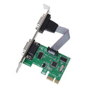 PCI-E PCI to Dual Serial DB9 RS232 2-Port Serial Adapter Controller Card Express