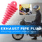 Motorcycle Exhaust Pipe Air-bleeder Plug Muffler Wash Plug Small (Pink)