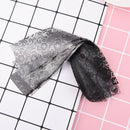 10Pcs Black Lace Floral Nail Art Transfer Foil Women Nail Dec Manicure Too- OZ