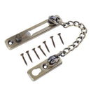 Stainless Steel Door Chain Guard Safety Lock Bolt Swing Bar Home