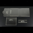 3pcs Acrylic Clear Card Bag Purse Wallet Stencil Template DIY Leather Craft