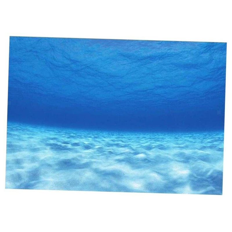 Aquarium Background Poster   Tank Backdrop Adhesive Underwater Decor 61x30cm
