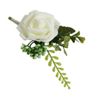 3Pcs Wedding Boutonniere Corsage, Artificial Rose Flower Corsage for Sister
