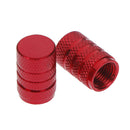 4Pcs Aluminium red car tyres valve stems air dust cover screw cap accessories OZ