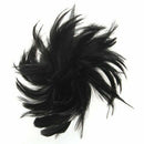 Black Feather Cocktail Corsage Brooch Pin Hair Clip New HOT