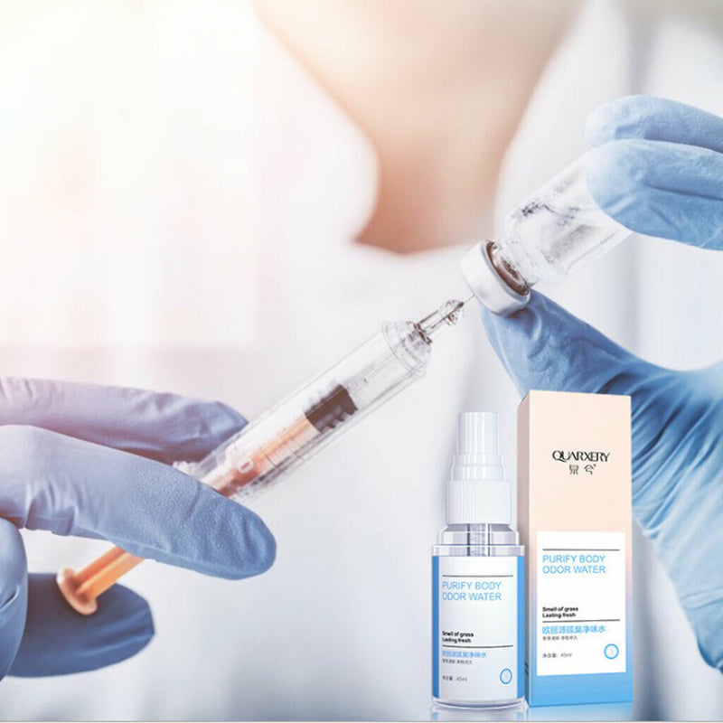 45ml Purify Body Odor Water Spray Long Lasting Refreshing Antiperspirant Remover