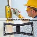 Aluminum Alloy Dovetail Gauge Wood Marking Connection Ruler for Woodworking