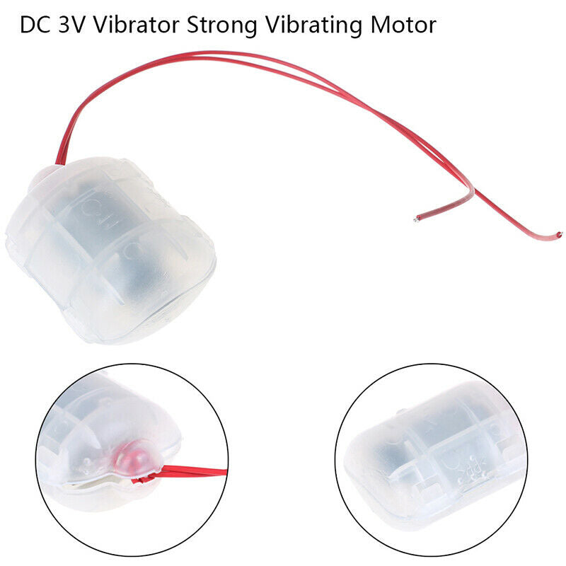 R260 DC 3V Vibrator Strong Vibrating Motor with Translucent Shell DIY Massage Gn