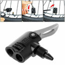5X(Bike Bicycle Dual Head Pump Nozzle Valve Connector Hose Adapter Pumping G6Z9)