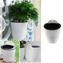 2 Pieces Sturdy Plastic Self-watering Wall Hanging Planters Flower Pot Outdoor