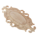 Unpainted Wood Carved Corner Onlay Applique Embellishment Furniture Decors
