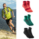 Women Men Sports Ankle Sock Running Hiking Camping Short Toe Sock Black Unisex