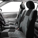 2pcs Car Seat Covers Tire Track Style Auto Styling Seat Protector (Grey)