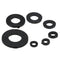 250Pcs Black Nylon Washer Flat Washer Assortment Kit M2 M2.5 M3 M4 M5 M6 M8