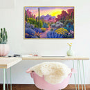5D DIY Diamond Painting Cactus Rhinestone Full Round Drill Wall Picture