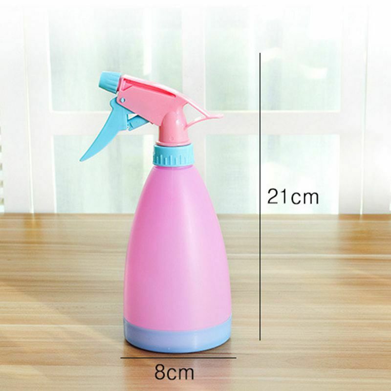 400ml Plastic Hairdressing Spray Bottle Blow Can Plant Flower Water Pink M8L1