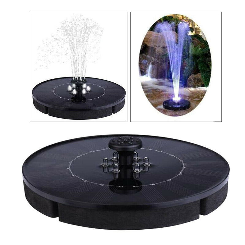 10V 2.4W Mini Floating Solars Fountain Pump Free Standing for Pond Pool