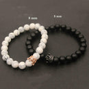 Distance Bracelets King and Queen Crown Strong Elastic Friends Couples His