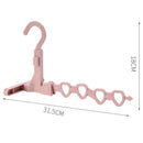 Clothes Hanger Plastic Holes Space Saving Multi-Functional Cloth Hanger Hoo Z9X9