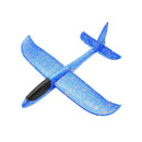 48Cm Hand Throw Lighting Up Flying Glider Plane Glow In The Dark Toys Foam  O6A2