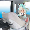 Plush Animal Cow Mirror Baby Car Seat Safety Mirror View Back Seat Rearview