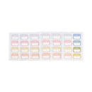 6sheets/Pack self adhesive sticky label writable name stickers Blank label BarBX