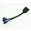 DMS-59 Pin to 2 Dual VGA 15 Pin Female Splitter Adapter Cable