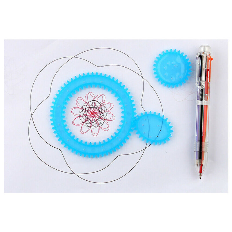 Drawing Toys Set Early Learning Painting Wheels Interlocking Gears Geometric