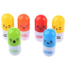 6 Pcs Creative Stationery Lovely Expression Telescopic Pill Pen Ballpoint P Q3K1
