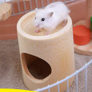 2x Baomboo House Cabin Nest Hide Cave For Hamster Rat Guinea Pig