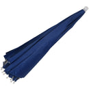 26" Diameter Elastic Band Fishing Headwear Umbrella Hat Dark Blue H7T2