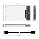 2.5inch External Hard Drive Enclosure, USB3.1 Notebook Laptop Mobile Hard Disk