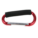 3Pcs Large Aluminum Carabiner D Shape Buckles Pack Keychain Clip Spring