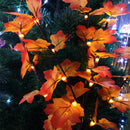 LED Maple Leave String Light Battery Powered Vase DIY Decor Xmas Fairy Lamp