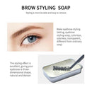 Eyebrow Shaping Soap Long Lasting Eye Brow Makeup Styling Gel Wax with BrushFD