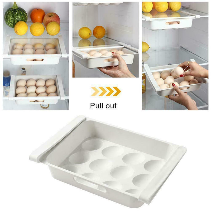 1*Refrigerator Food Egg Storage Box Rack Fridge Drawer 2020 Organizer M3Y3