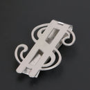 Stainless Steel Dollar Wallet Clip Fashion Simple Name Card Clips Holder A