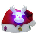 Elk pattern with LED lights children hat cap Christmas cap size: 30 * 25cm R5L6