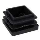 20 Pcs Plastic Square Blanking End Caps Tube Inserts 25mm x 25mm O1W5