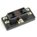 12V/24V 4 Way Blade Fuse Box Holder LED Warning Lights Kit Car Race Rally M X1X5