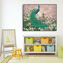 Painting By Numbers Kit DIY Peafowl Digital Oil Canvas Wall Art Home Decor A