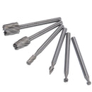 6PCS Drill Bits Rotary File Tools Grinding Bits Cutter Woodworking Carve New